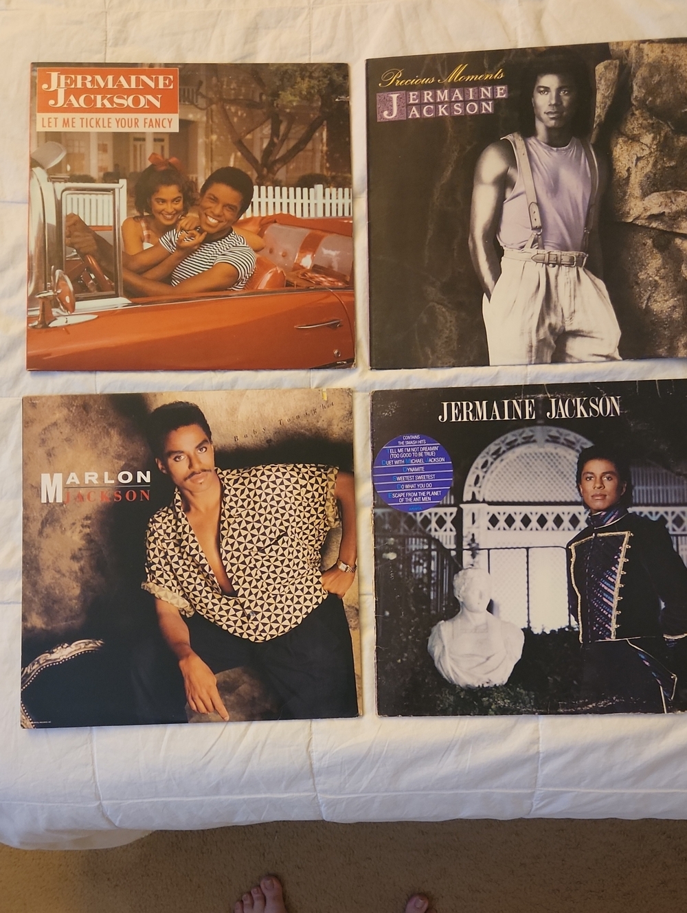 Jermaine & Marlon Jackson Vinyl Record Lot - Vintage Album Covers, Multi-Color